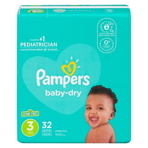 Picture of PAMPERS BABYDRY SIZE 3 JUMBO 32S                                           