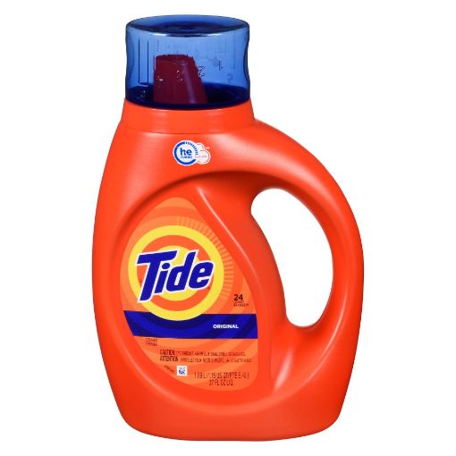 Picture of TIDE 2X HE LAUNDRY DETERGENT - LIQUID - ORIGINAL 1.09LT                    