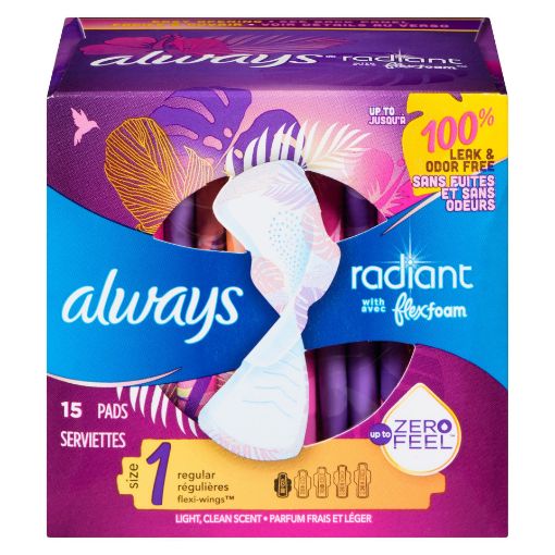 Picture of ALWAYS RADIANT INFINITY PANTILINER - REGULAR- W/WINGS SC 15S               