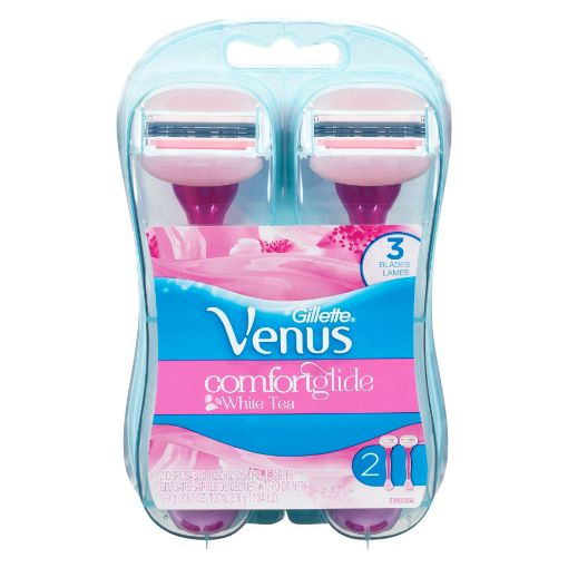 Picture of GILLETTE VENUS COMFORT GLIDE RAZOR - WHITE TEA - DISPOSABLE 2S             