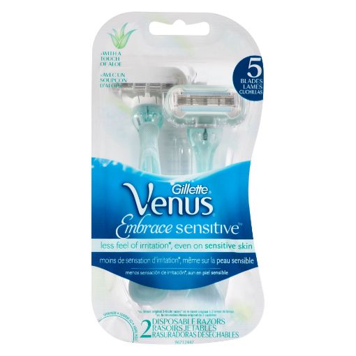 Picture of GILLETTE VENUS EXTRA SMOOTH DISPOSABLE RAZOR - SENSITIVE 2S                