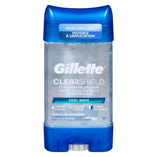 Picture of GILLETTE CLEAR GEL ANTIPERSPIRANT DEODORANT - COOL WAVE 108GR              