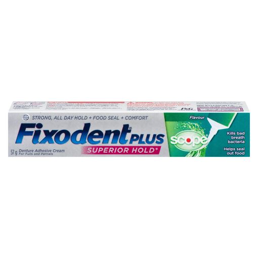 Picture of FIXODENT PLUS SCOPE DENTURE ADHESIVE CREAM 57GR                            