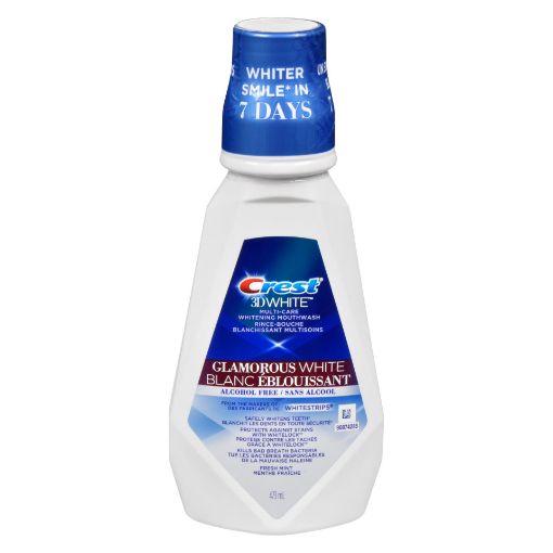 Picture of CREST 3D WHITE RINSE - GLAMOROUS WHITE FRESH MINT 473ML                    