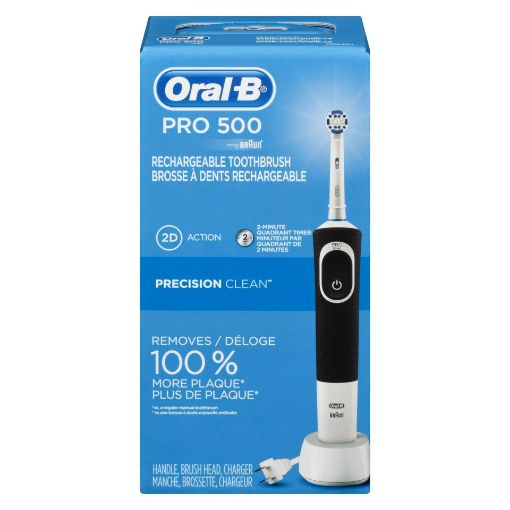 Picture of ORAL-B PRO 500 PRECISION CLEAN RECHARGEABLE POWER TOOTHBRUSH