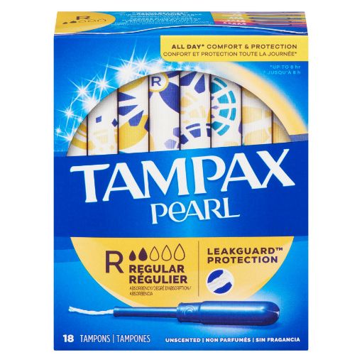 Picture of TAMPAX PEARL TAMPONS - REGULAR 18S