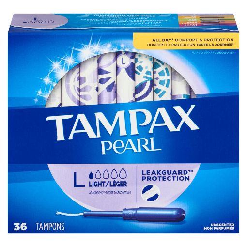 Picture of TAMPAX PEARL TAMPONS - LIGHT 36S