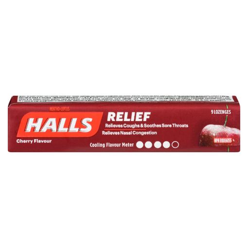 Picture of HALLS LOZENGE - CHERRY 9S                                                  