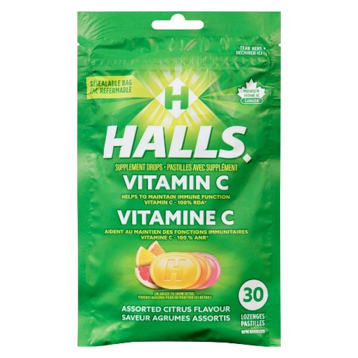 Picture of HALLS VIT C LOZENGES - ASSORTED CITRUS 30S                                 