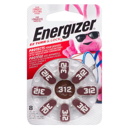 Picture of ENERGIZER HEARING AID BATTERIES - SIZE 312 8S