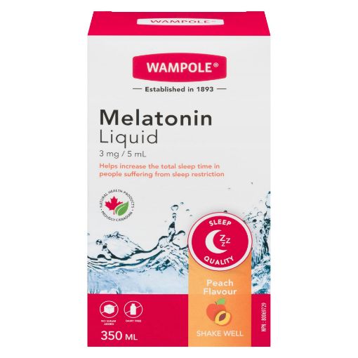 Picture of WAMPOLE MELATONIN LIQUID 3MG/5ML 350ML                                     