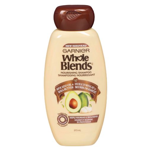 Picture of GARNIER WHOLE BLENDS SHAMPOO - AVOCADO SHEA 370ML                          