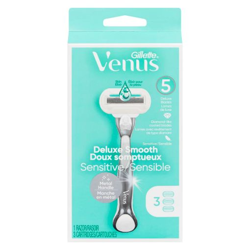 Picture of GILLETTE VENUS RAZOR - DELUXE SMOOTH SENSITIVE 3S                          