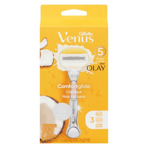 Picture of GILLETTE VENUS COMFORT GLIDE RAZOR W/OLAY - COCONUT 3S                     