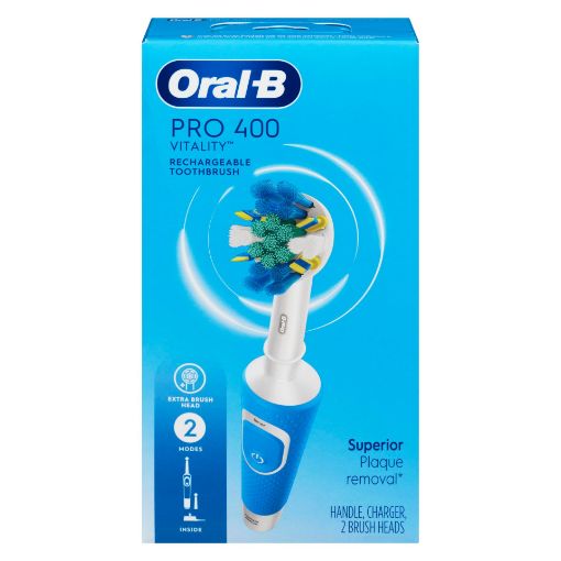 Picture of ORAL-B PRO 400 VITALITY FLOSS ACTION TOOTHBRUSH - RECHARGEABLE