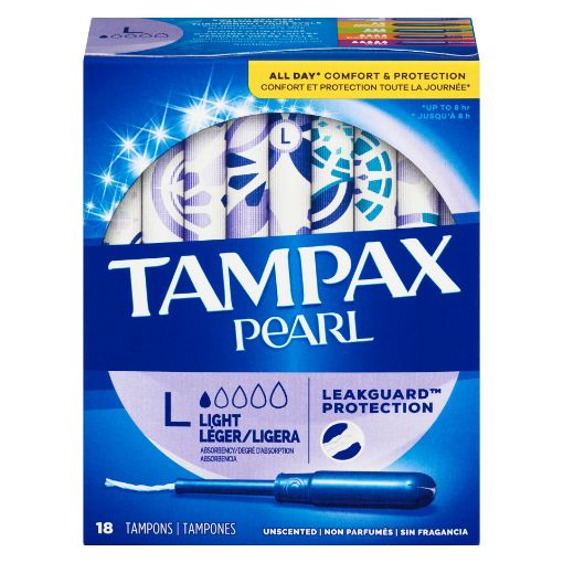 Picture of TAMPAX PEARL TAMPONS - LIGHT 18S