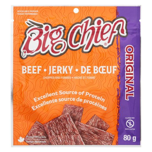 Picture of BIG CHIEF BEEF JERKY - ORIGINAL 80GR  