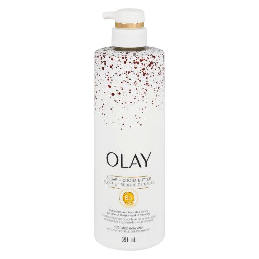 Picture of OLAY BODY WASH - PREMIUM EXFOLIATE and MOISTURIZE - SUGAR COCOA BUTTER 591ML