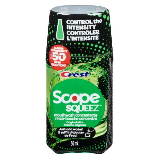 Picture of CREST SCOPE SQUEEZ MOUTHWASH CONCENTRATE - ORIGINAL MINT 50ML