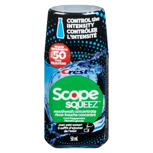 Picture of CREST SCOPE SQUEEZ MOUTHWASH CONCENTRATE - COOL PEPPERMINT 50ML