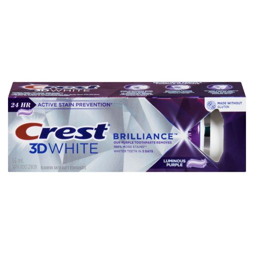 Picture of CREST 3D WHITE BRILLIANCE TOOTHPASTE - LUMINOUS PURPLE 85ML