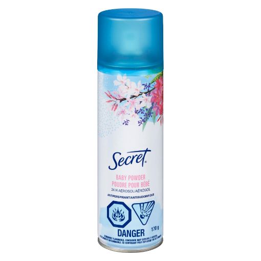 Picture of SECRET ANTIPERSPIRANT - BABY POWDER AEROSOL 170GR