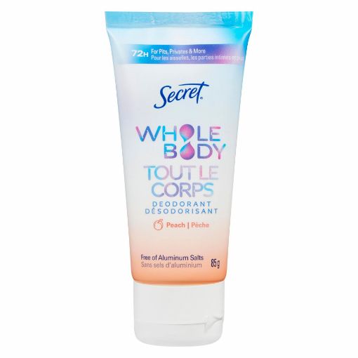 Picture of SECRET WHOLE BODY DEODORANT - PEACH and VANILLA - CREAM 85GR