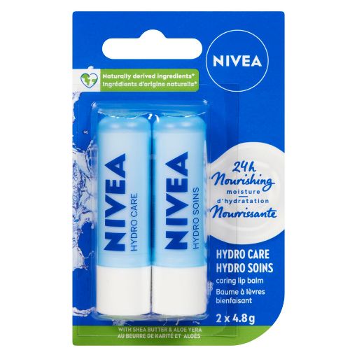 Picture of NIVEA LIP CARE HYDRO CARE DUO PACK 2X4.8GR                                 