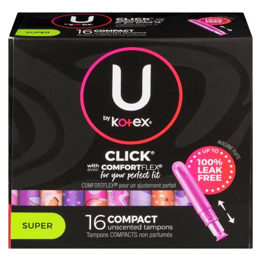 Picture of U BY KOTEX CLICK COMPACT TAMPONS - SUPER 16S