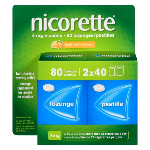 Picture of NICORETTE LOZENGE - FRUIT 4MG 80S