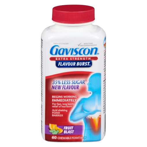 Picture of GAVISCON EXTRA STRENGTH - FLAVOUR BURST 60S