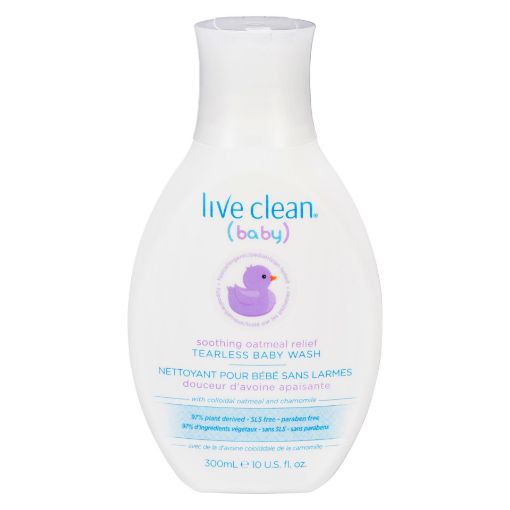 Picture of LIVE CLEAN BABY SOOTHING OATMEAL RELIEF - TEARLESS BABY WASH 300ML