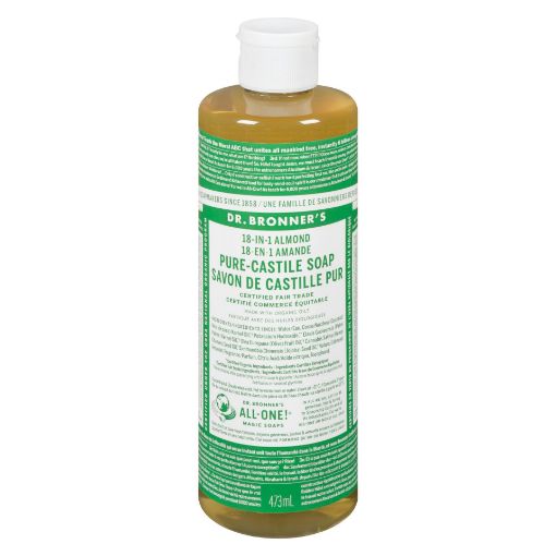 Picture of DR.BRONNER CASTILLE LIQUID SOAP - ALMOND 473ML