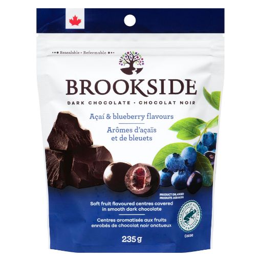 Picture of BROOKSIDE DARK CHOCOLATE ACAI BLUEBERRY - POUCH 235GR