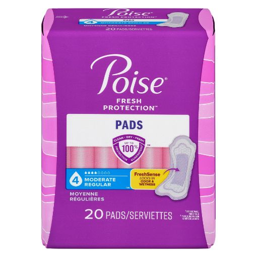 Picture of POISE PADS - MODERATE 20S                                                  