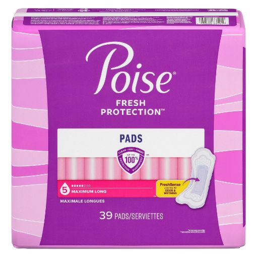 Picture of POISE PADS - MAXIMUM - LONG 39S