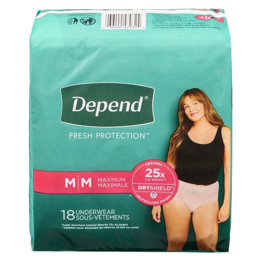 Picture of DEPEND FRESH PROTECTION UNDERWEAR FOR WOMEN - MAXIMUM - M 18S