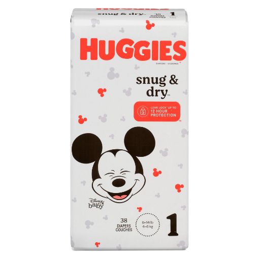 Picture of HUGGIES SNUG and DRY DIAPERS STEP 1 JUMBO PACK 38S