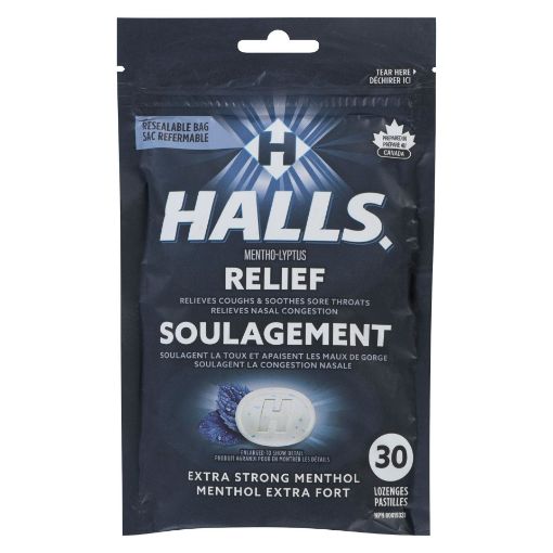 Picture of HALLS LOZENGES - EXTRA STRONG BAG 30S                                      