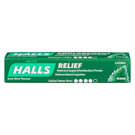 Picture of HALLS LOZENGE - COOLMINT 9S                                                