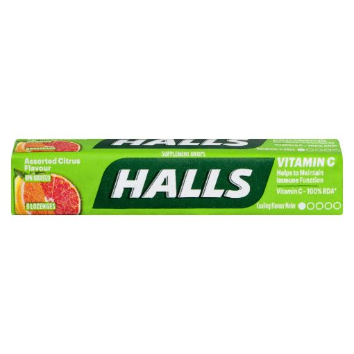 Picture of HALLS VITAMIN C LOZENGE - ASSORTED CITRUS 9S                               