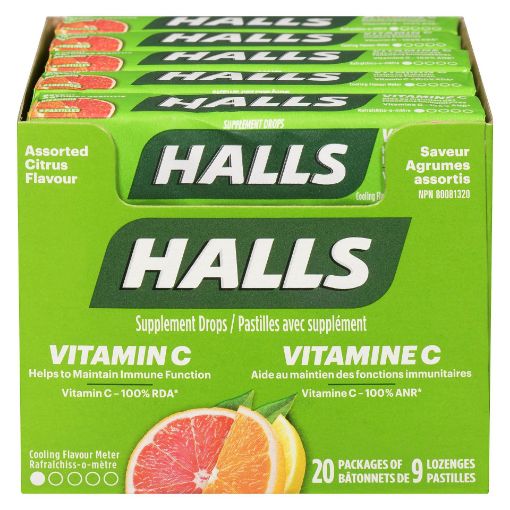 Picture of HALLS DEFENSE VITAMIN C - CITRUS 9S