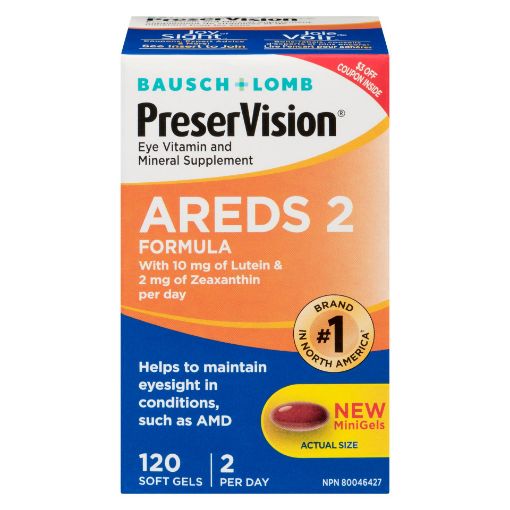 Picture of BAUSCH and LOMB PRESERVISION AREDS 2 SOFTGEL CAPSULE 120S