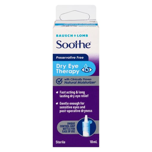 Picture of BAUSCH and LOMB  SOOTHE PRESERVATIVE FREE DRY EYE THERAPY 10ML