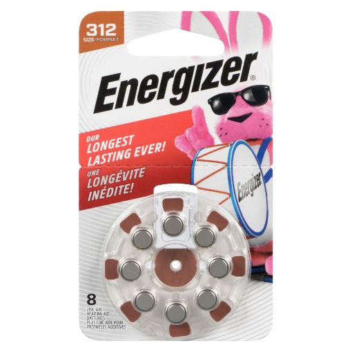 Picture of ENERGIZER HEARING AID BATTERIES - SIZE 312 8S