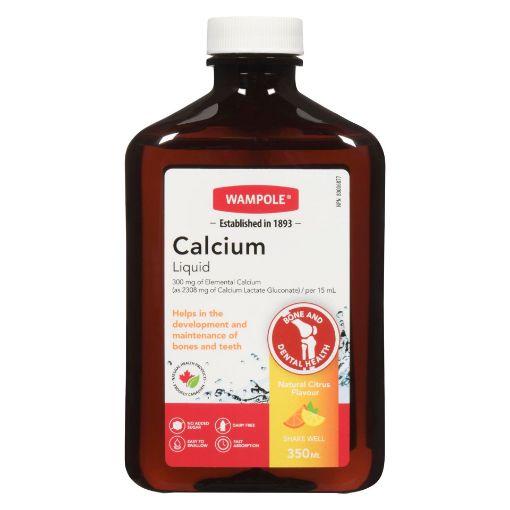 Picture of WAMPOLE CALCIUM LIQUID SUGAR FREE 350ML                                    