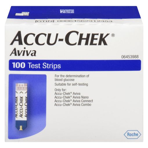 Picture of ACCU CHEK AVIVA TEST STRIPS 100S                                           