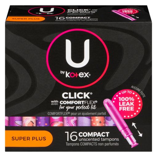 Picture of U BY KOTEX CLICK COMPACT TAMPONS - SUPER PLUS 16S