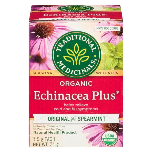 Picture of TRADITIONAL MEDICINALS TEA - ECHINACEA PLUS 16S