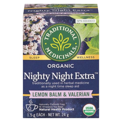 Picture of TRADITIONAL MEDICINALS TEA - NIGHTY NIGHT EXTRA - VALERIAN 24GR